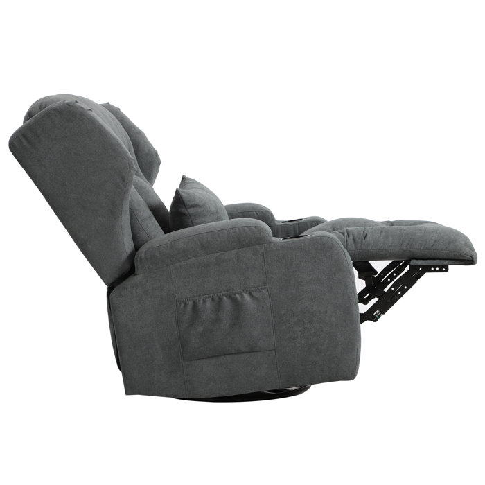 Isabelle & Max™ Kiryazov Swivel Rocker Recliner Manual Rocking Glider